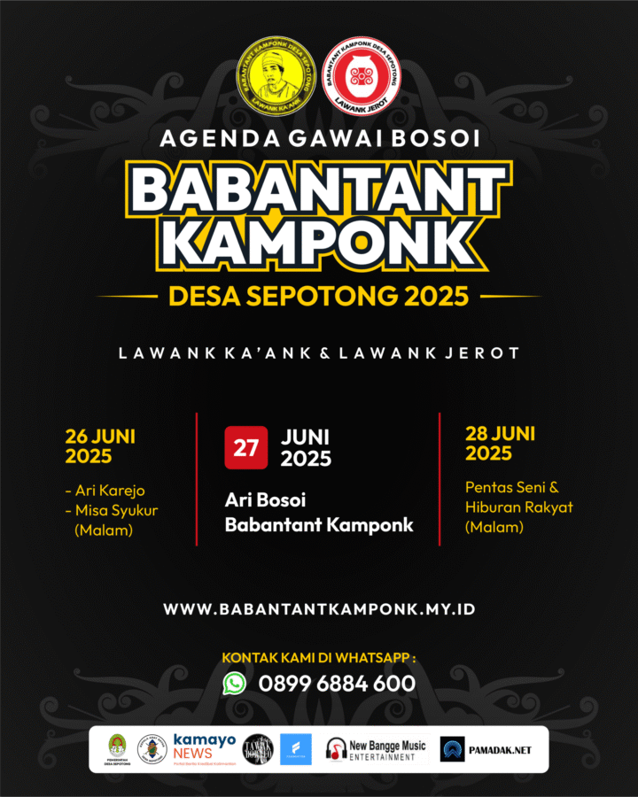 Babantant Kamponk 2025: Undangan Terbuka Menyaksikan Ritual Sakral di Desa Sepotong, Kabupaten Ketapang